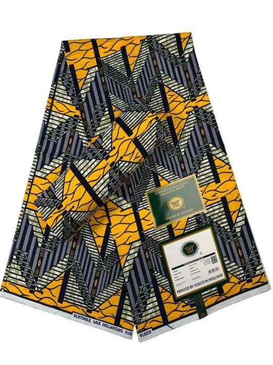 Tissu Vlisco Hollandais - Vlisco - Pagne Wax Hollandais de Qualité, Résistant & Eléguant, 100% Coton - 6 Yards - Vlisco - ARTIAF  LLC