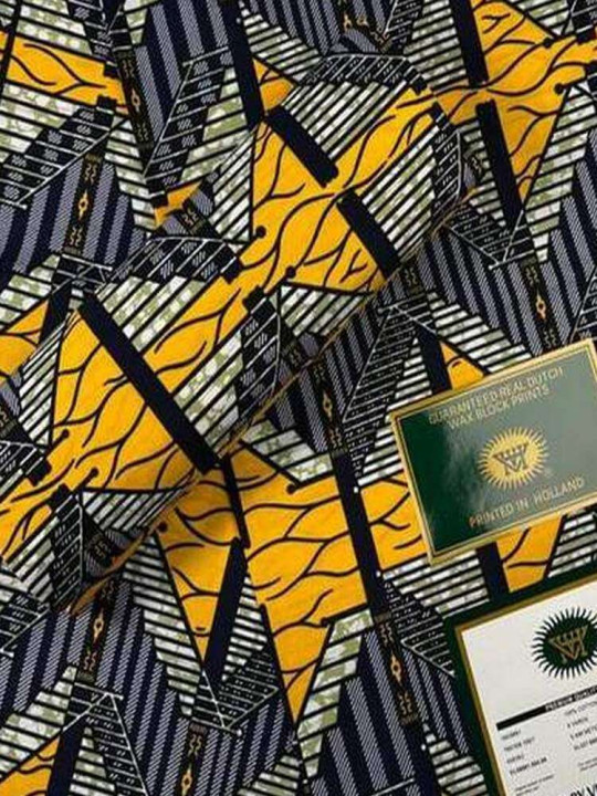 Tissu Vlisco Hollandais - Vlisco - Pagne Wax Hollandais de Qualité, Résistant & Eléguant, 100% Coton - 6 Yards - Vlisco - ARTIAF  LLC