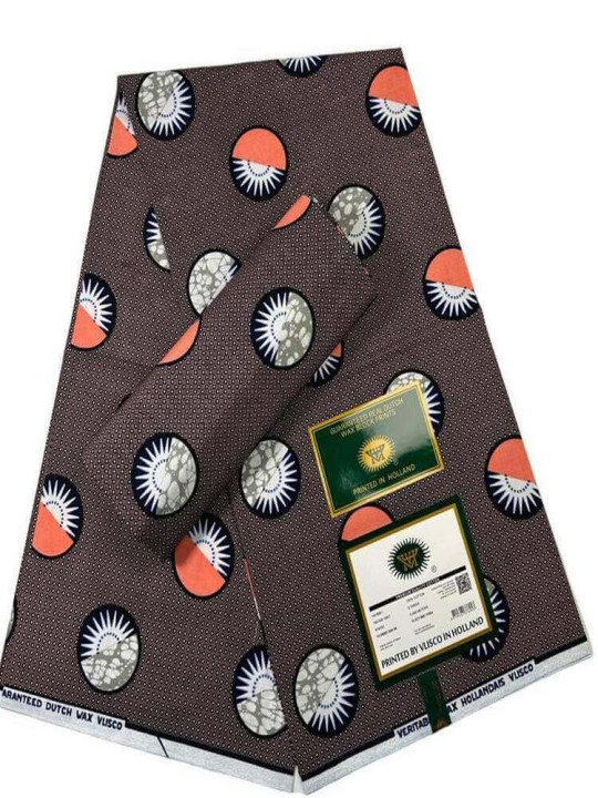 copy of Vlisco Hollandais Fabric - Vlisco - 100% Cotton Wax Hollandais Resistant - 6 Yards - Vlisco - ARTIAF  LLC