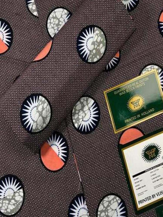 copy of Vlisco Hollandais Fabric - Vlisco - 100% Cotton Wax Hollandais Resistant - 6 Yards - Vlisco - ARTIAF  LLC