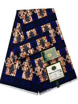 Pagne Vlisco Gold Wax Hollandais – tissu africain de luxe 100% coton - 750 x 1000 px