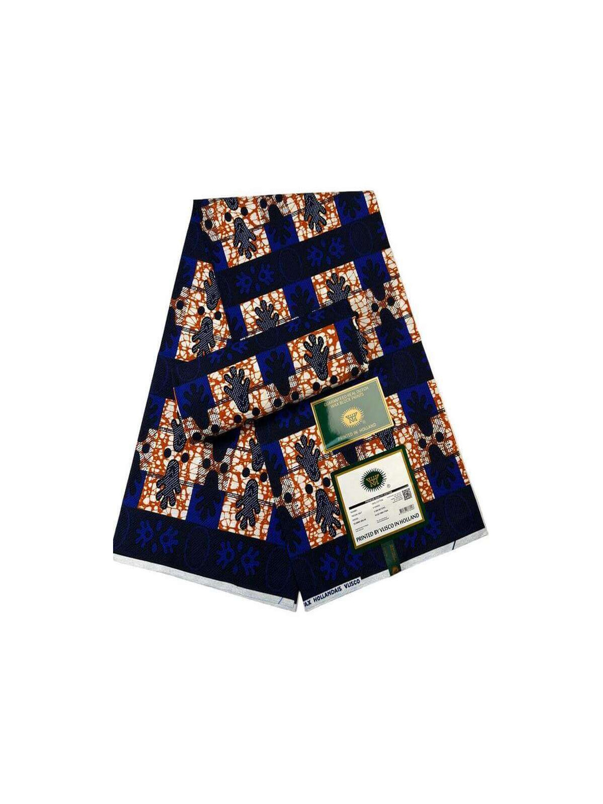 Pagne Vlisco Gold Wax Hollandais – tissu africain de luxe 100% coton - 750 x 1000 px