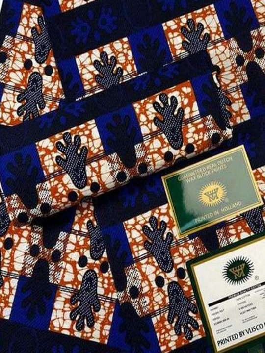 copy of Vlisco Hollandais Fabric - Vlisco - 100% Cotton Wax Hollandais Resistant - 6 Yards - Vlisco - ARTIAF  LLC