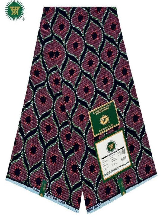 copy of Vlisco Hollandais Fabric - Vlisco - 100% Cotton Wax Hollandais Resistant - 6 Yards - Vlisco - ARTIAF  LLC