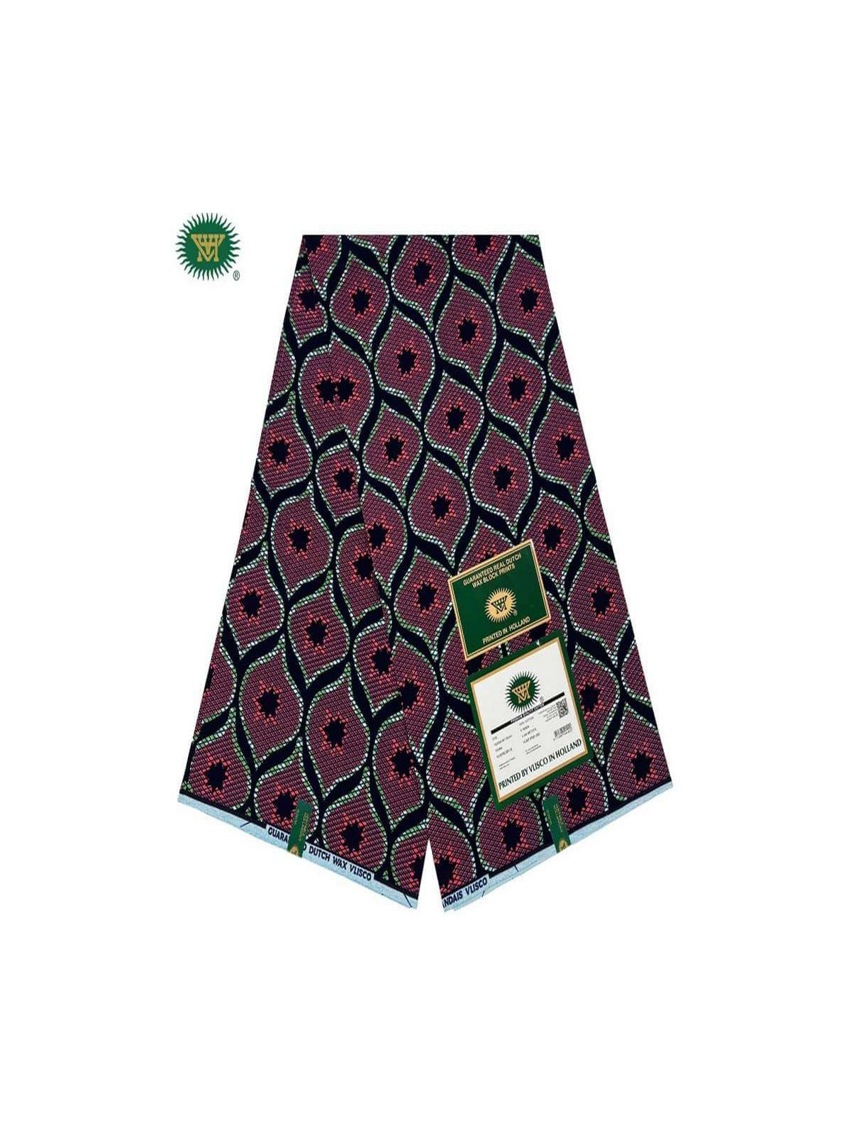 Pagne Vlisco Gold Wax Hollandais – tissu africain de luxe 100% coton - 750 x 1000 px