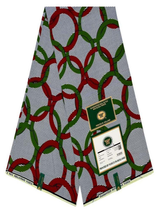 Tissu Vlisco Hollandais - Vlisco - Pagne Wax Hollandais de Qualité, Résistant & Eléguant, 100% Coton - 6 Yards - Vlisco - ARTIAF  LLC
