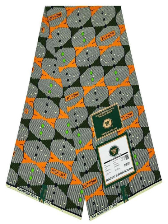 Tissu Vlisco Hollandais - Vlisco - Pagne Wax Hollandais de Qualité, Résistant & Eléguant, 100% Coton - 6 Yards - Vlisco - ARTIAF  LLC