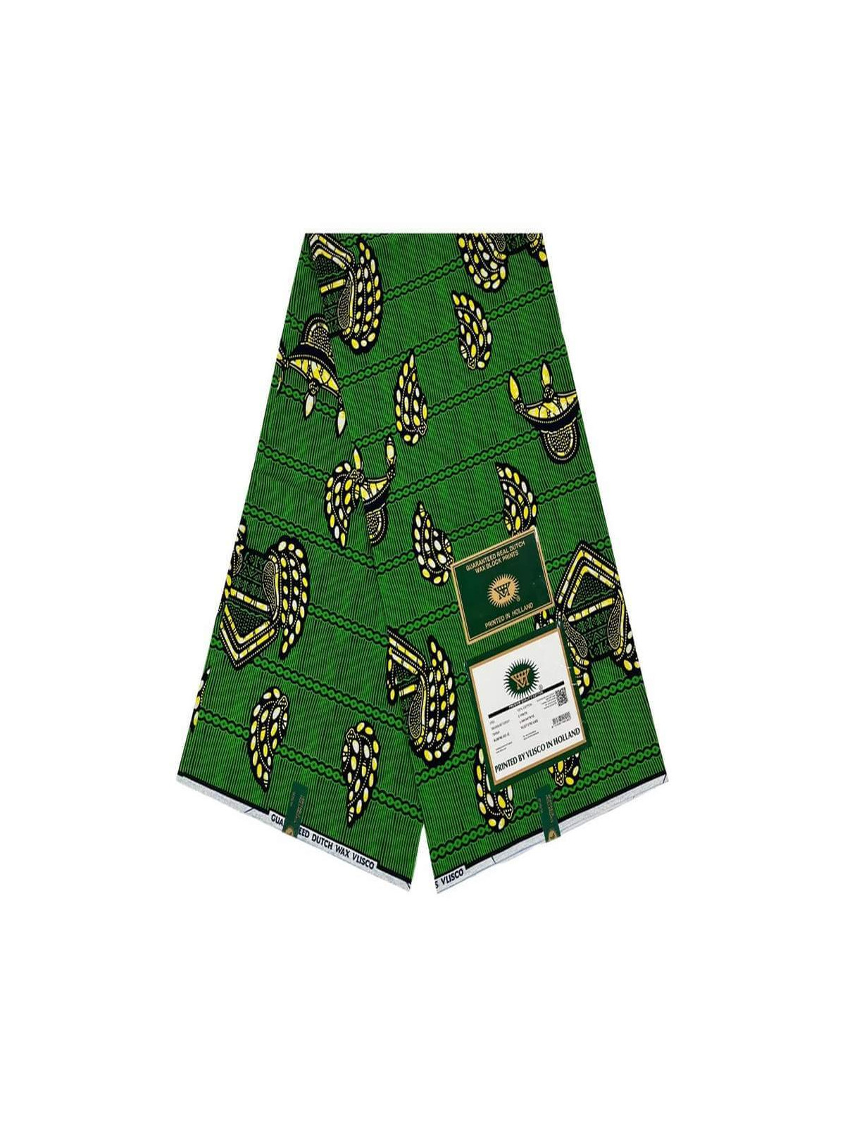 Pagne Vlisco Gold Wax Hollandais – tissu africain de luxe 100% coton