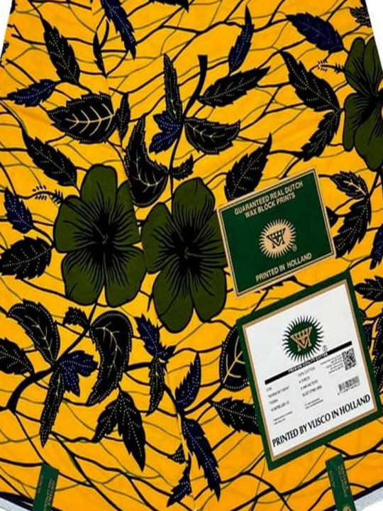 Tissu Vlisco Hollandais - Vlisco - Pagne Wax Hollandais de Qualité, Résistant & Eléguant, 100% Coton - 6 Yards - Vlisco - ARTIAF  LLC
