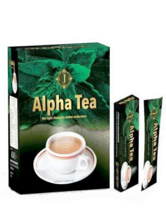Alpha Thé - Boisson Instantanée, Sans Sucre pour Booster l'endurance masculine - 10 sachets - Vitalité - ARTIAF  LLC