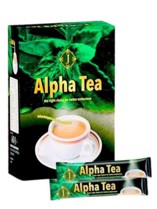 Alpha Thé - Boisson Instantanée, Sans Sucre pour Booster l'endurance masculine - 10 sachets - Vitalité - ARTIAF  LLC