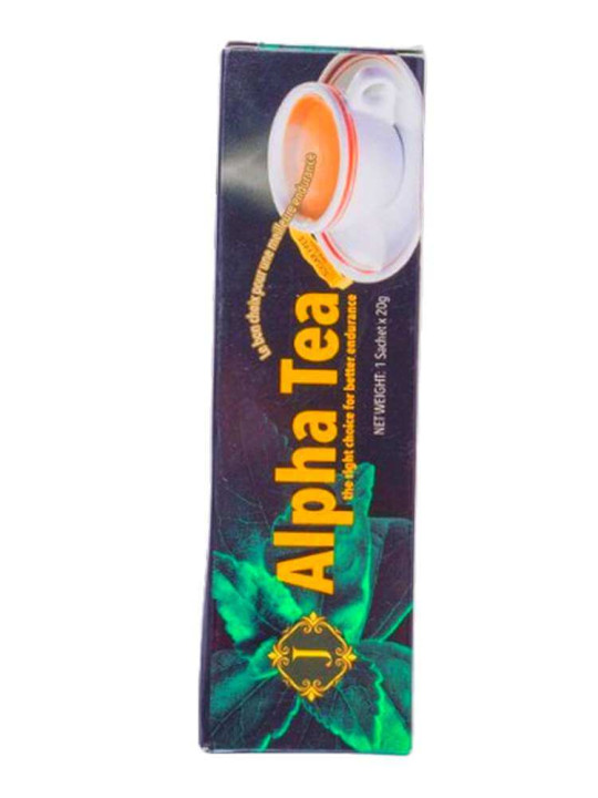 Alpha Thé - Boisson Instantanée, Sans Sucre pour Booster l'endurance masculine - 10 sachets - Vitalité - ARTIAF  LLC