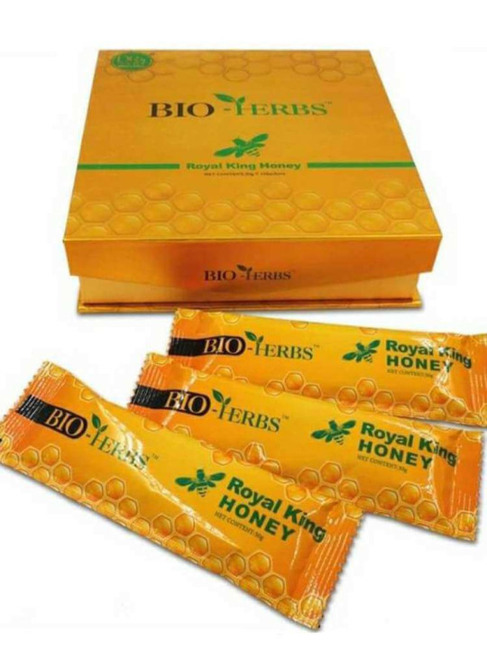 Miel Bio-Herb's - Royal King Honey - Aphrodisiaque aux Plantes Naturelles pour Homme - 10 Sachets de 20 g - Astuces - ARTIAF  LLC