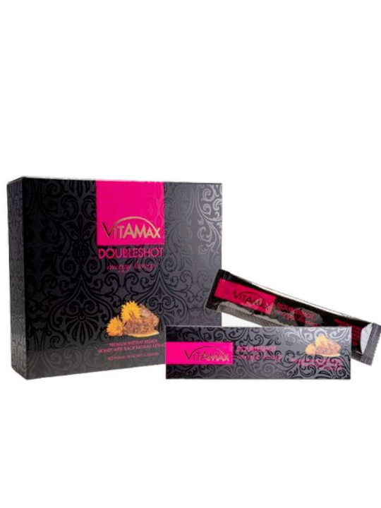 Miel Vitamax DoubleShot Énergie - Aphrodisiaque pour Stimuler la Sensibilité et le Désir Féminin - 10 Sachets de 20 G - Astuces - ARTIAF  LLC