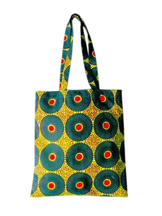 Sac Pagne Fourre-Tout  Personnalisable - Tissu Pagne Wax Africain 100% Coton et Résistant - SACS PAGNE - ARTIAF  LLC