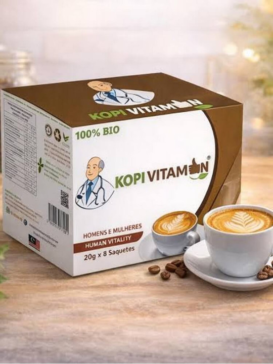 Café Kopivitamin - Boisson Énergisante pour Booster la Concentration et l'Endurance - 8 Sachets de 20 g - Vitalité - ARTIAF  LLC