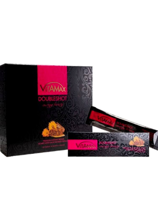 Miel Énergisant - Vitamax DoubleShot  -  Stimule la Sensibilité et le Désir Féminin - 10 Sachets de 20 g - Vitalité - ARTIAF  LLC