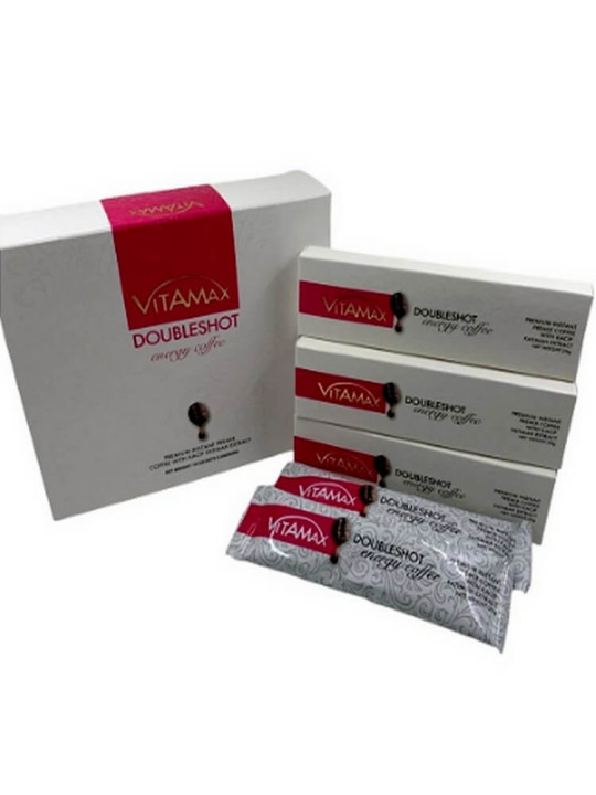 Café Vitalité Féminine - Vitamax DoubleShot Énergie - Désir & Plaisir - 10 Sachets de 20 g - Vitalité - ARTIAF  LLC