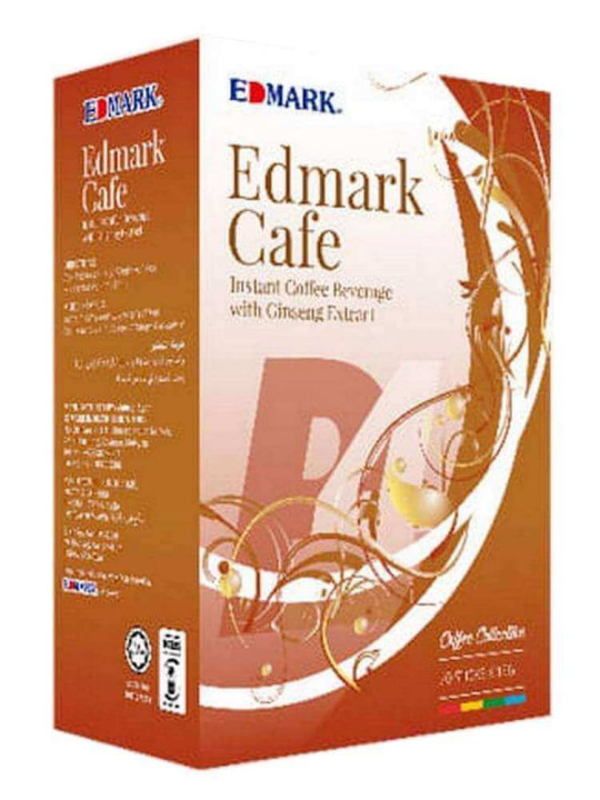 Café Ginseng - Edmark - Stimule l’Energie, Améliorer la Concentration et Renforcer la Vitalité Masculine - 20 sachets de 18 g - Vitalité - ARTIAF  LLC