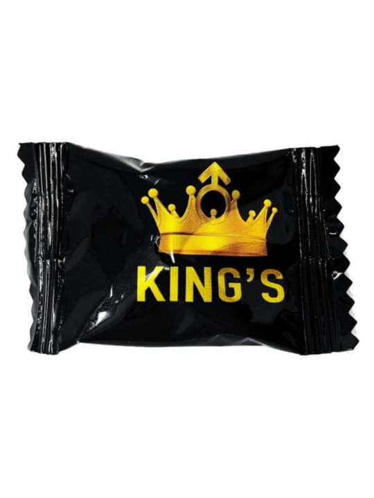 King’s Candy : Coffee & Ginseng – Bonbons Énergétiques Naturels masculins - 12 sachets x 3,5 g - Vitalité - ARTIAF  LLC