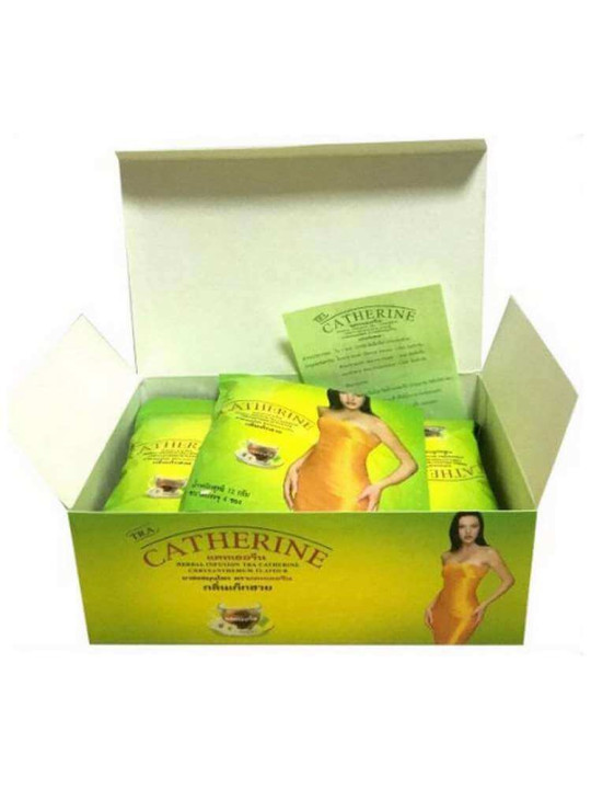 Thé Catherine - Infusion Amincissante, Stimule la Digestion et Brûle les Graisses Abdominales - 32 sachets - Minceur - ARTIAF  LLC