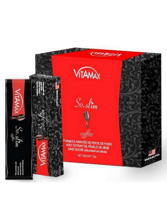 Café So Slim - Vitamax - Super Café Minceur 100% Bio Sans Effets Secondaires - 10 sachets de 18 g - Minceur - ARTIAF  LLC
