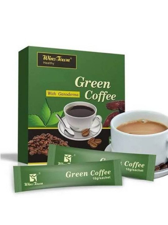 Slim Green Coffee - Wins Town - Tisane Minceur 100 % Naturelle pour Perte de Poids & Régime Minceur - 18 sachets - Minceur - ARTIAF  LLC