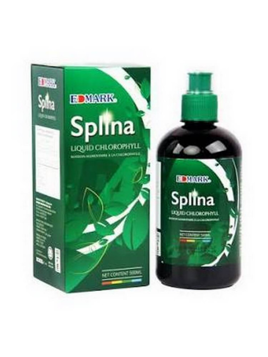 Splina - Edmark - Liquide Chlorophylle - Purification de l'Organisme & Equilibre du PH - 500 ml - Minceur - ARTIAF  LLC