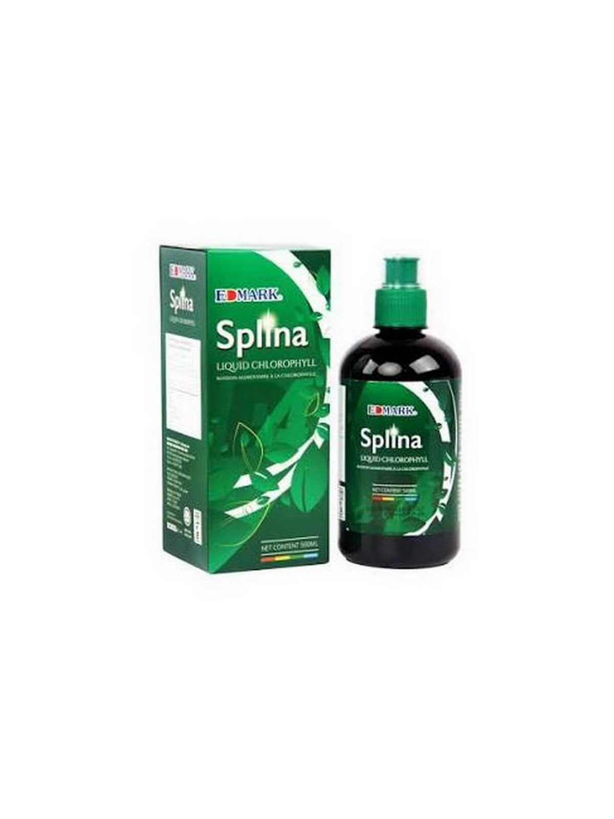 Slina Edmark - Bouteille de chlorophylle liquide détox et bien-être