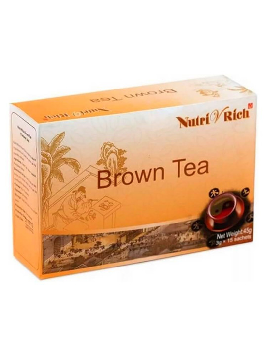 Thé Marron - Longrich - Infusion Détox 100 % Naturelle - Réduit la Graisse Abdominale, Affine la Taille - 15 sachets - Minceur - ARTIAF  LLC