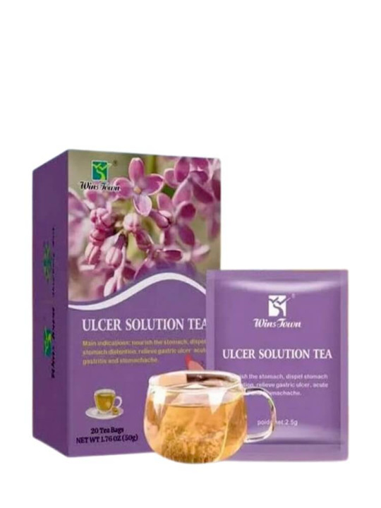 "Ulcer Solution Tea" - Wins Town - Tisane Naturelle contre les Ulcères & Brûlures d'estomac - 20 sachets de 3 g - Minceur - ARTIAF  LLC